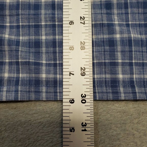 5.11 Tactical Series Men's Size M Blue White Plaid Button Front Mesh Lined Shirt - Picture 6 of 9